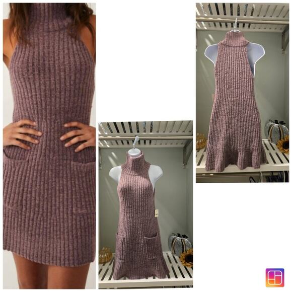 Free People Claude Mini Dress Brandy Wine Combo Women's Size Small Boho Office - Picture 2 of 16